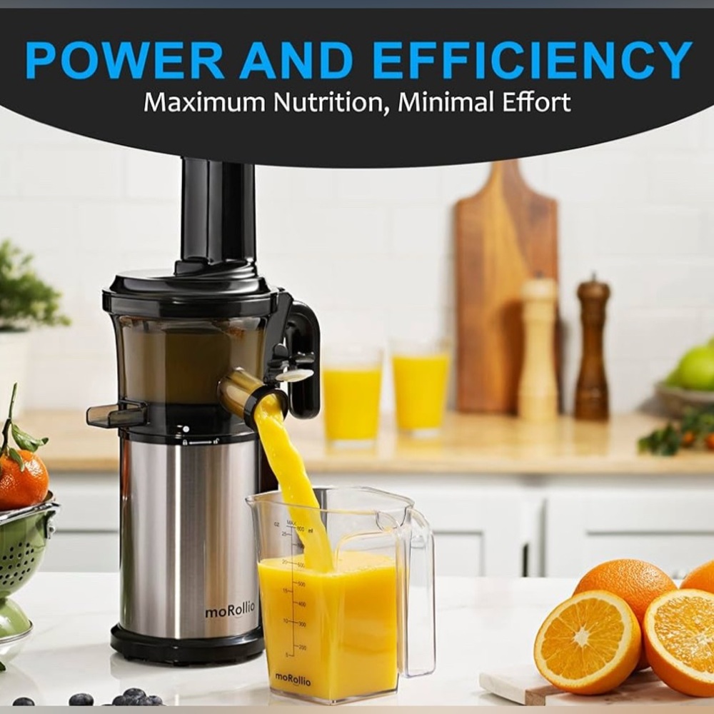 Cold Press Juicer Powerful 200W Brand New in Box from mo Rollio $110